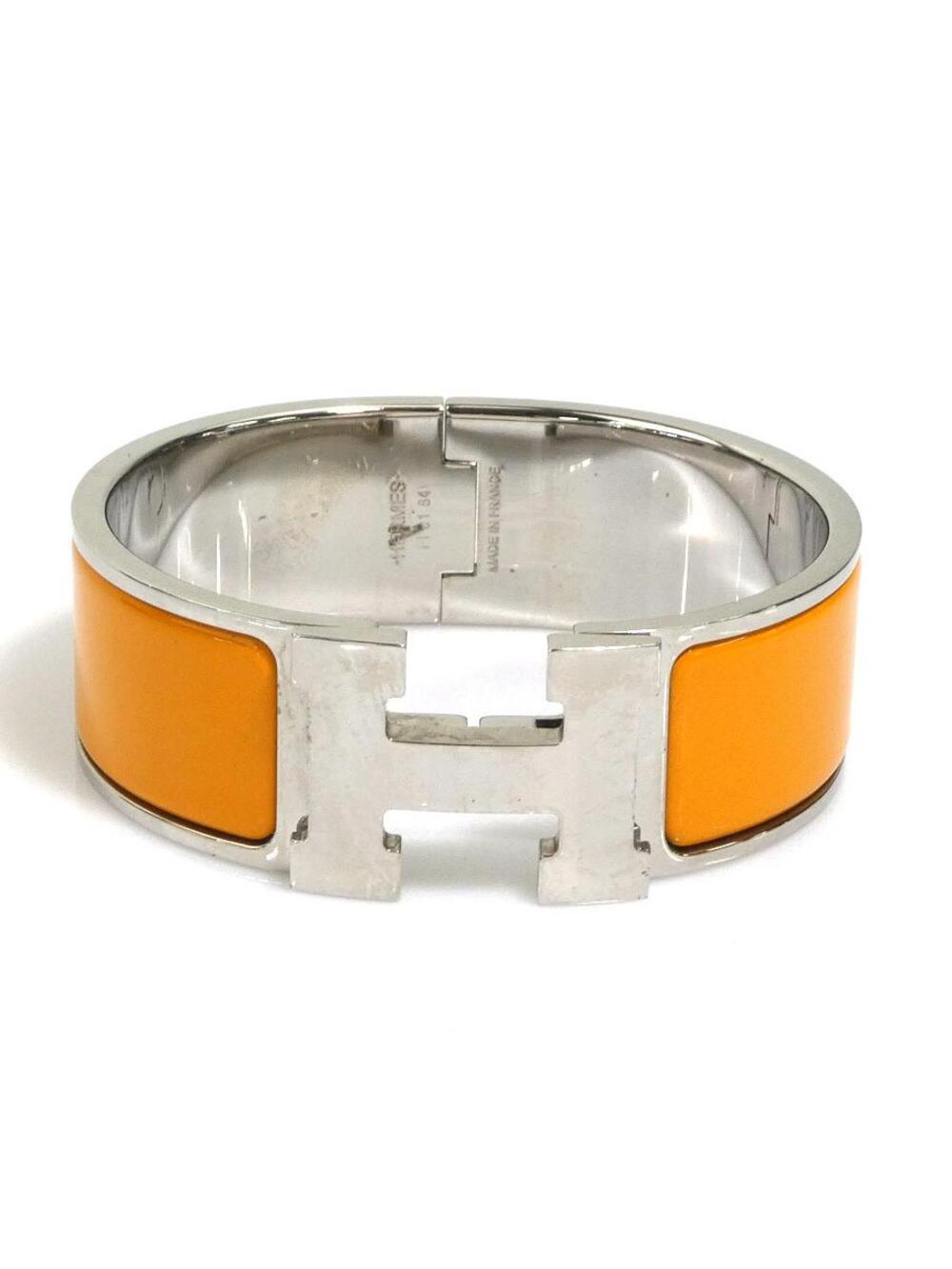 Auth Hermes Clic Clac H Bangle Bracelet #302651H49B